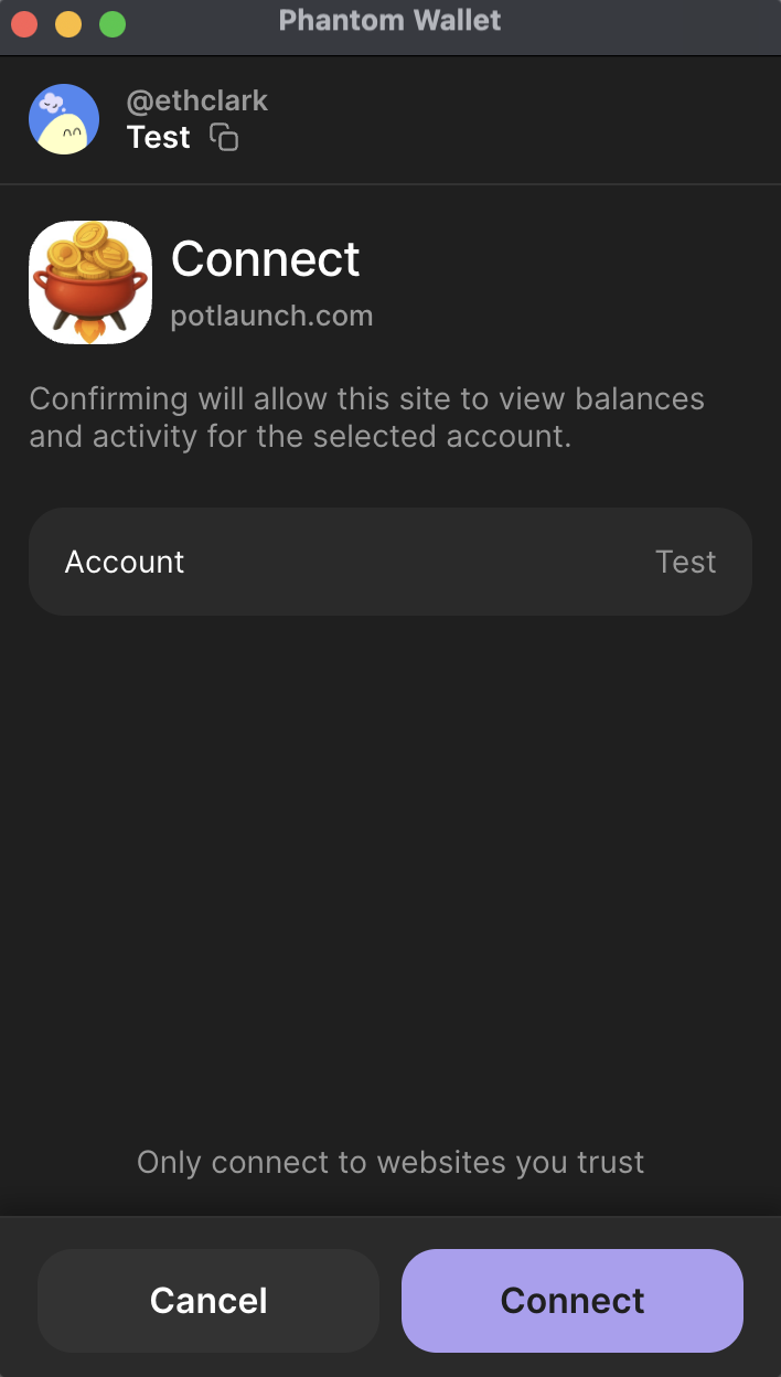 Connect wallet